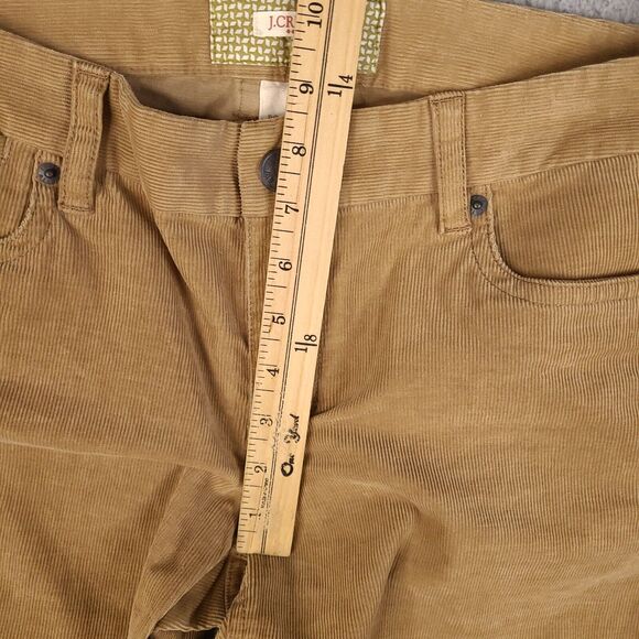 J. Crew Corduroy Pants Womens 30 S Brown Bootcut 33x30.5 Stretch Pockets Jeans - Picture 11 of 13